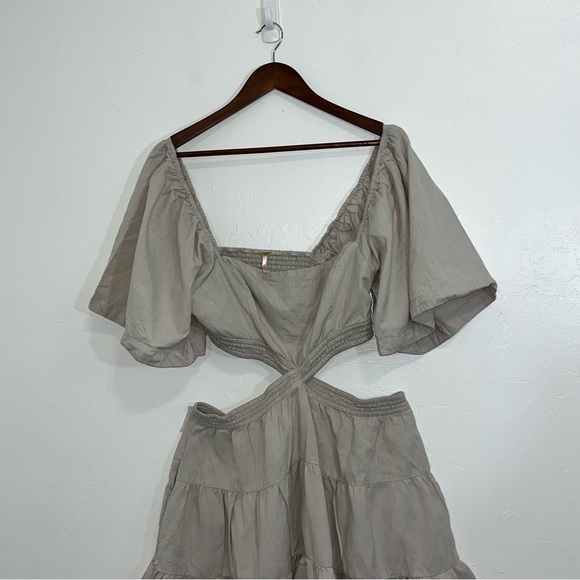 Free People Cross Of Sunlight Dress XL Cut Out A Line - Picture 4 of 10